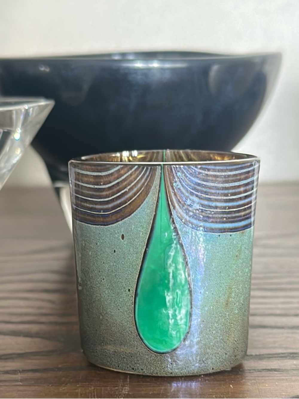 Pristine Kosta Boda "Galaxy" Miniature Vase by Bertil Vallien Signed w/ Label